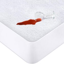 Coprimaterasso Matrimoniale Impermeabile , Proteggi Materasso, Traspirante, Lavabile, Stile Montato Tutto Intorno Elastico
