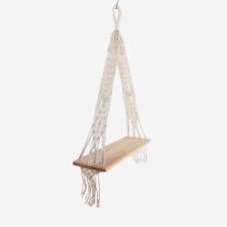 Scaffale Sospeso in Macramé